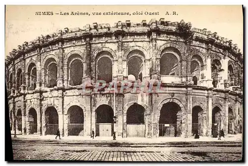 Ansichtskarte AK Nimes Les Arenes Vue exterieure