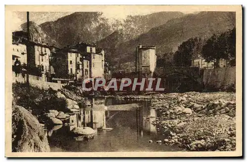 Cartes postales Sospel Vieilles maisons au bord de la Bevera