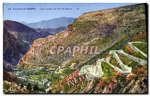 Cartes postales Sospel Les Lacets du Col de Braus