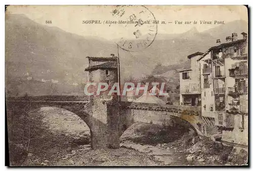 Cartes postales Sospel Vue sur le Vieux Pont