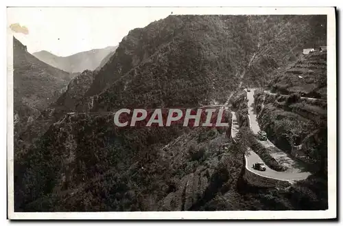 Cartes postales Sospel Les Lacets de la Route de Moulinet a Sospel