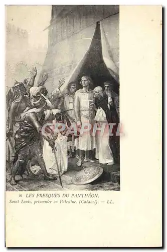 Ansichtskarte AK Les fresques du Pantheon Saint Louis prisonnier en Palestine Templier