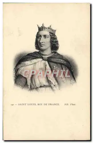 Cartes postales Saint Louis Roi de France Croisade