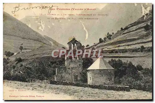 Cartes postales Ruines de l'ancienne commanderie du templier et la Cambieil