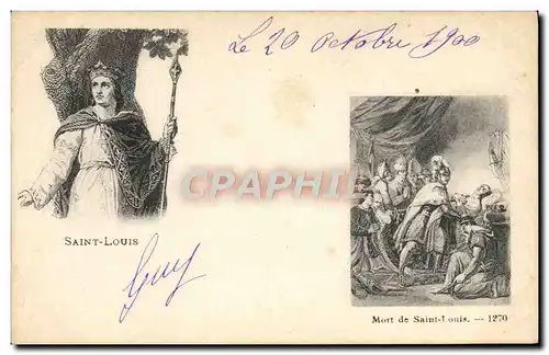 Cartes postales Saint Louis Mort Croisade