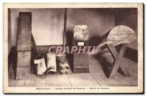 Cartes postales Dole Atelier du pere de Pasteur Outils de tanneur