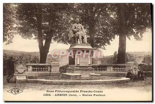 Cartes postales Arbois Statue Pasteur