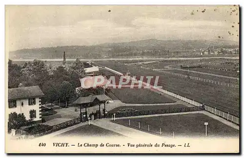 Ansichtskarte AK Cheval Equitation Hippisme Vichy Le champ de courses Vue generale du pesage