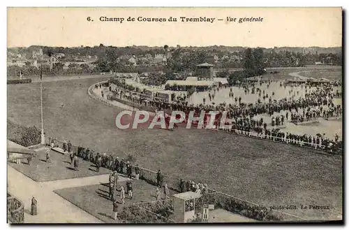 Ansichtskarte AK Cheval Equitation Hippisme champ de courses de Tremblay Vue generale