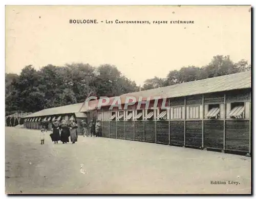 Cartes postales Cheval Equitation Hippisme Boulogne Les cantonnements Facade exterieure