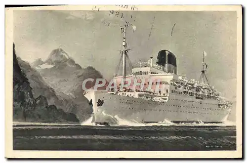 Cartes postales Bateau Paquebot SS colombie