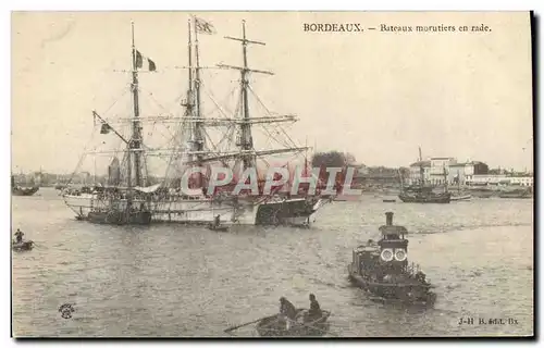 Cartes postales Bateau Bordeaux Bateaux mortiers en rade