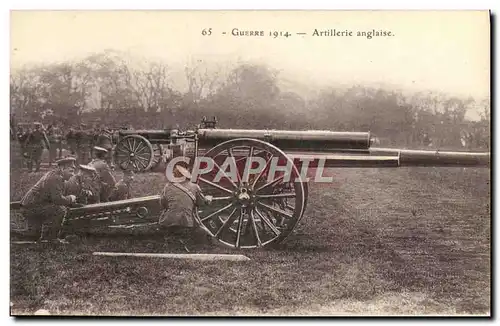 Ansichtskarte AK Militaria Artillerie anglaise