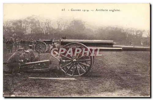 Cartes postales Militaria Artillerie anglaise