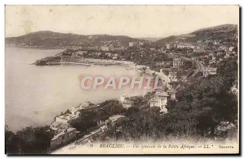 Cartes postales Beaulieu Vue generale de la Petite Afrique