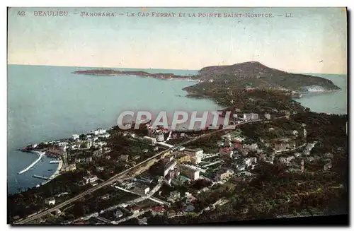 Cartes postales Beaulieu Panorama Le Cap Ferrat Et La Pointe Saint Hospice