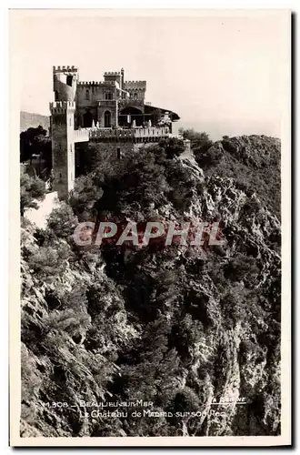 Ansichtskarte AK Beaulieu sur Mer Le chateau de Madrid sur son roc