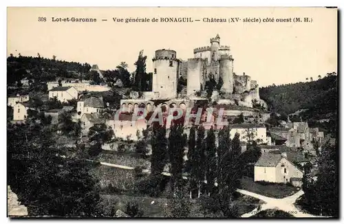Cartes postales Vue Generale de Bonaguil Chateau