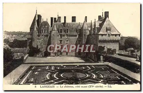 Cartes postales Langeais Le Chateau Cote Ouest