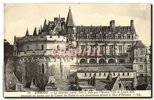 Cartes postales Amboise le Chateau