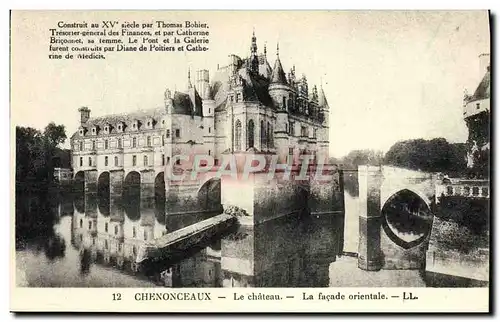 Cartes postales Chenonceaux Le Chateau La facade orientale