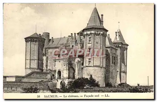 Ansichtskarte AK Saumur Le Chateau Facade Sud