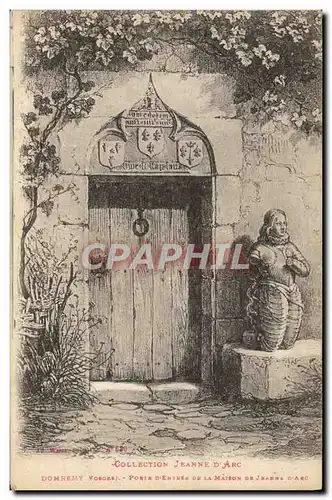 Cartes postales Domremy Porte d&#39entree de la maison de Jeanne d&#39Arc