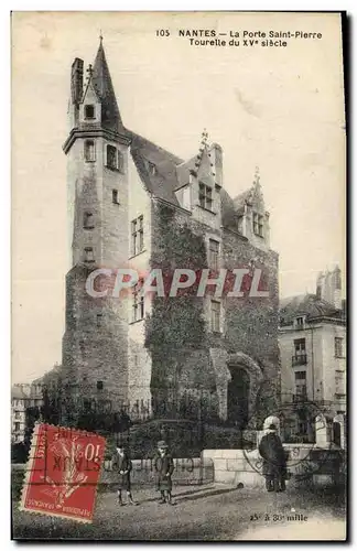 Cartes postales Nantes La porte Saint Pierre Tourelle du 15eme