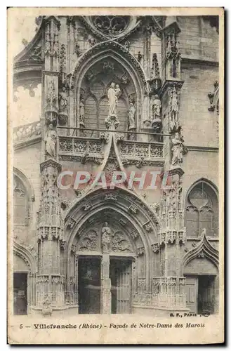 Ansichtskarte AK Villefranche Facade de Notre Dame des Marais