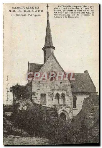 Cartes postales Sanctuaire de ND de Behuard au diocese d&#39Angers