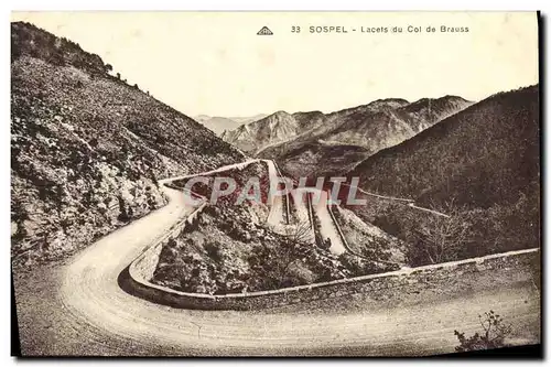 Ansichtskarte AK Sospel Lacets du Col de Brauss