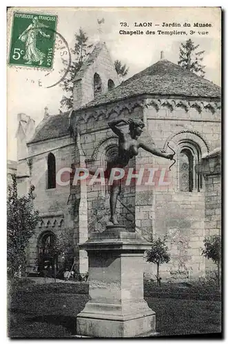 Cartes postales Laon Jardin du musee Chapelle des templiers