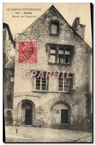 Cartes postales Salers Maison des templiers