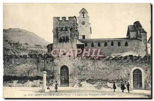 Cartes postales Luz Saint Sauveur Eglise des templiers