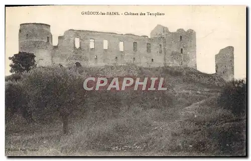 Cartes postales Greoux les Bains Chateau des templiers