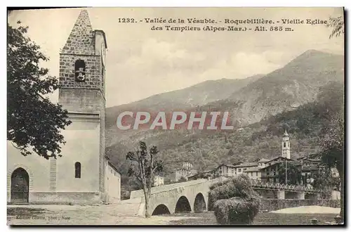 Cartes postales Vallee de la Vesubie Roquebilliere Vieille eglise des templiers