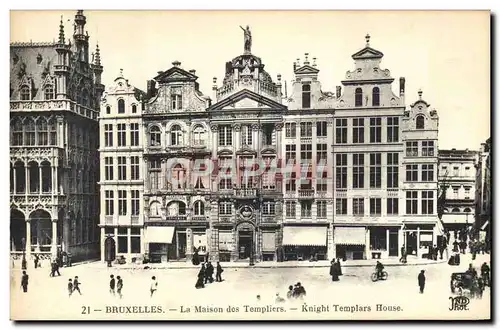 Cartes postales Bruxelles La maison des templiers