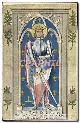 Cartes postales Saint Louis Roi de France