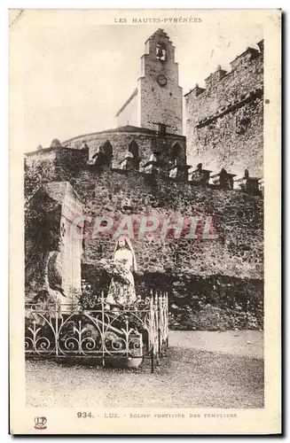 Cartes postales Luz Eglise fortifiee des templiers