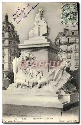 Cartes postales Paris Monument de Pasteur