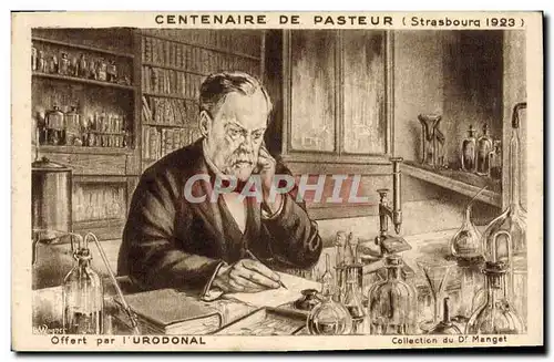 Cartes postales Centenaire de Pasteur Urodonal Strasbourg 1923