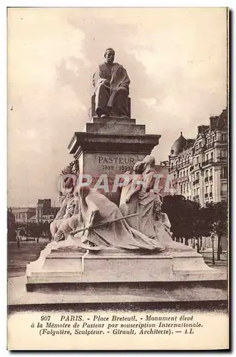 Cartes postales Paris Place Breteuil Monument