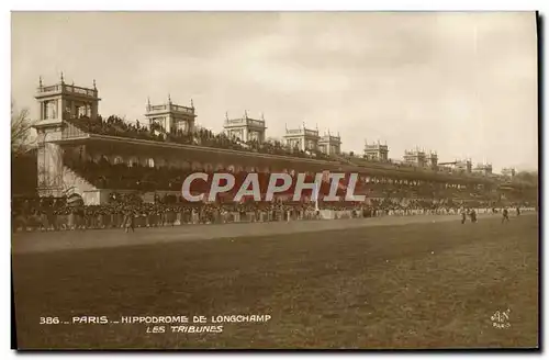 Cartes postales Cheval Equitation Hippisme Paris Hippodrome de Longchamp les tribunes