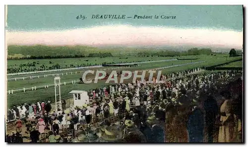 Cartes postales Cheval Equitation Hippisme Deauville Pendant la course