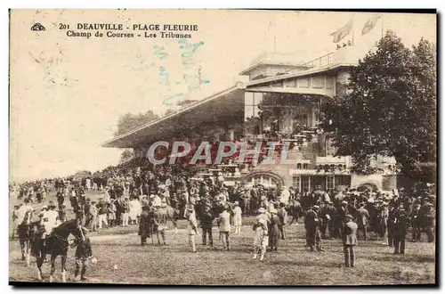 Cartes postales Cheval Equitation Hippisme Deauville Champ de courses Les tribunes