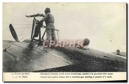 Cartes postales Militaria Avion Aviation Aeroplane francais