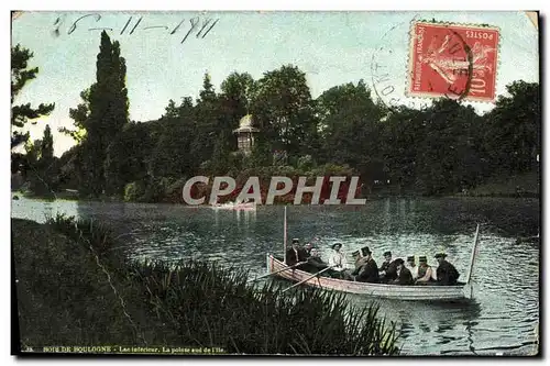 Cartes postales Paris Bois de Boulogne Lac inferieur La pointe sud d el&#39ile