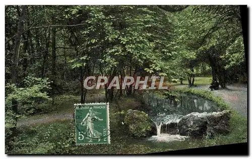 Cartes postales Paris Bois de Boulogne Une cascade