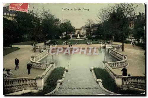 Cartes postales Dijon Jardin Darcy