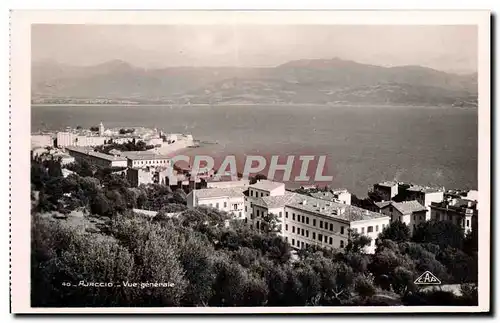 Moderne Karte Ajaccio Vue Generale